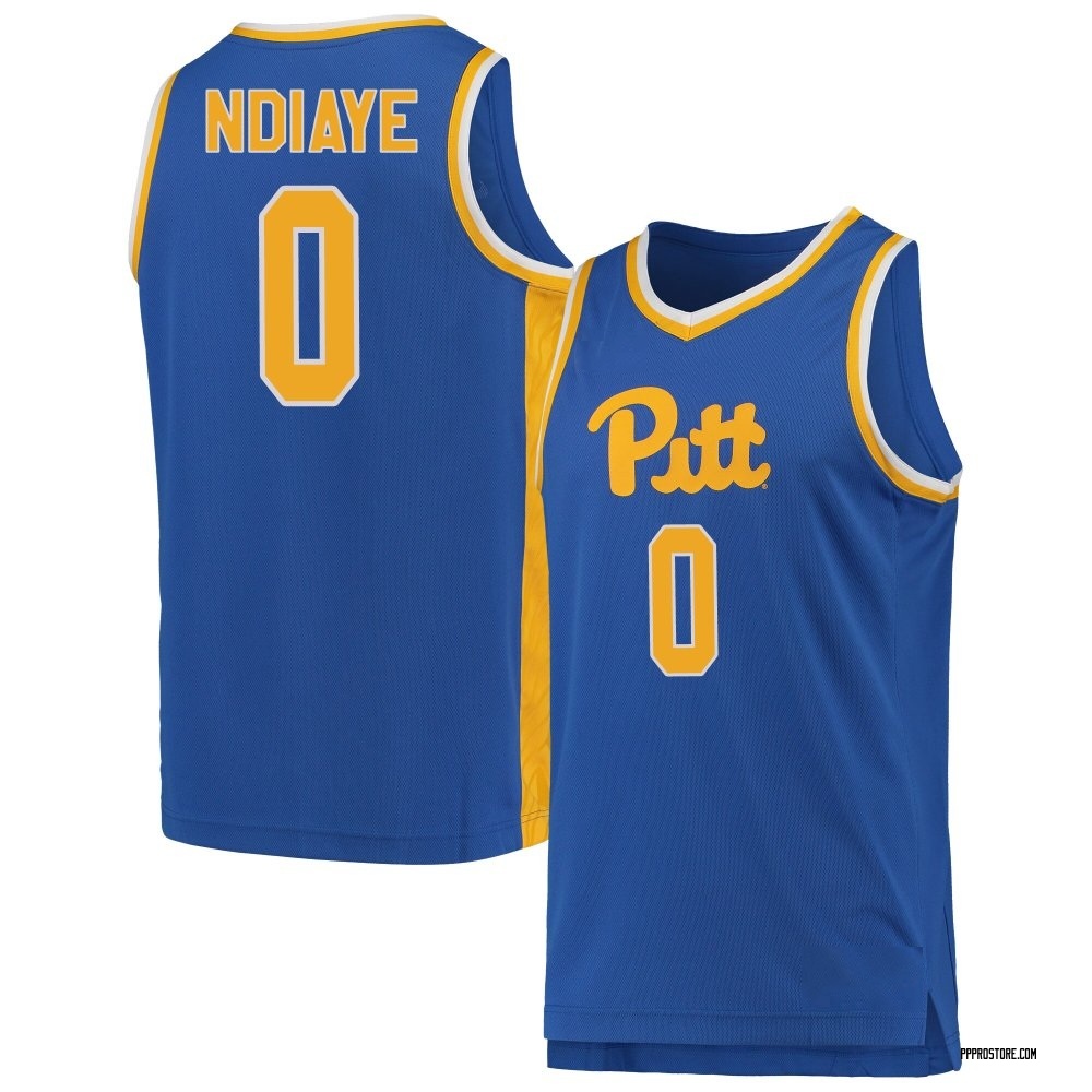 Men's Amdy Ndiaye Pittsburgh Panthers Replica Pitt Basketball Jersey - Royal