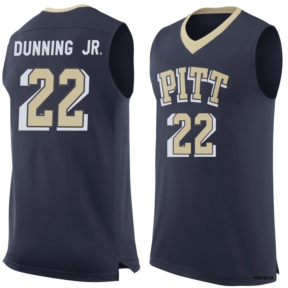 Men's Barry Dunning Jr. Pittsburgh Panthers Replica Pitt Basketball Jersey - Navy