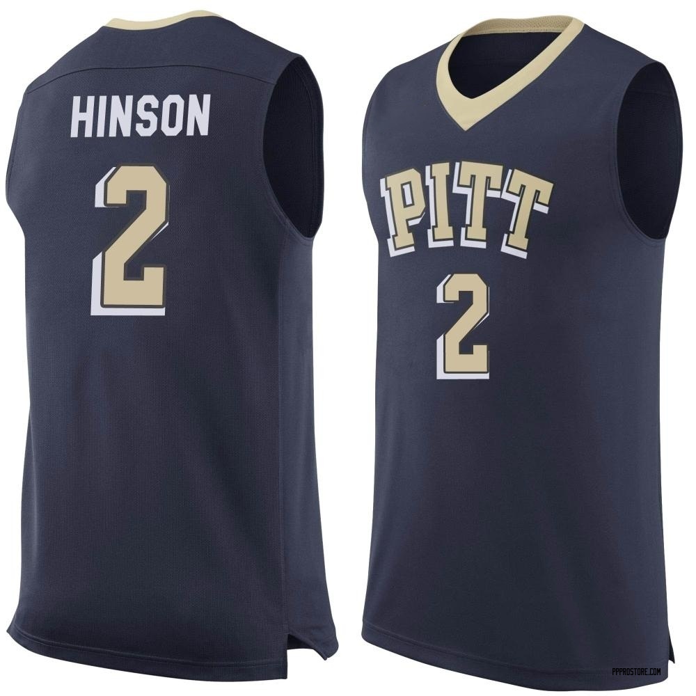 Men's Blake Hinson Pittsburgh Panthers Replica Pitt Basketball Jersey - Navy