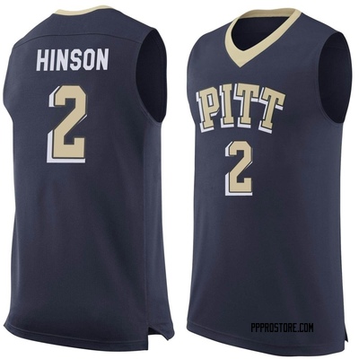 Men's Blake Hinson Pittsburgh Panthers Replica Pitt Basketball Jersey - Navy