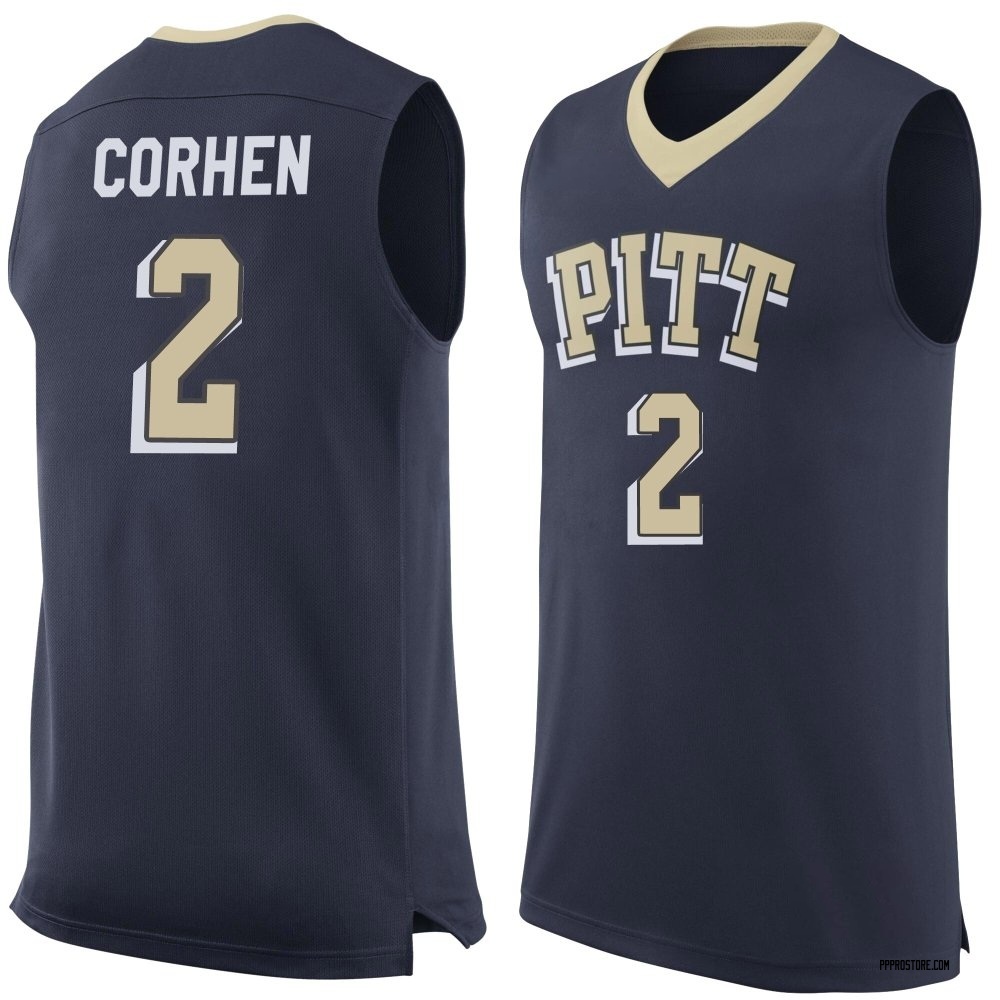 Men's Cameron Corhen Pittsburgh Panthers Replica Pitt Basketball Jersey - Navy