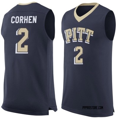 Men's Cameron Corhen Pittsburgh Panthers Replica Pitt Basketball Jersey - Navy