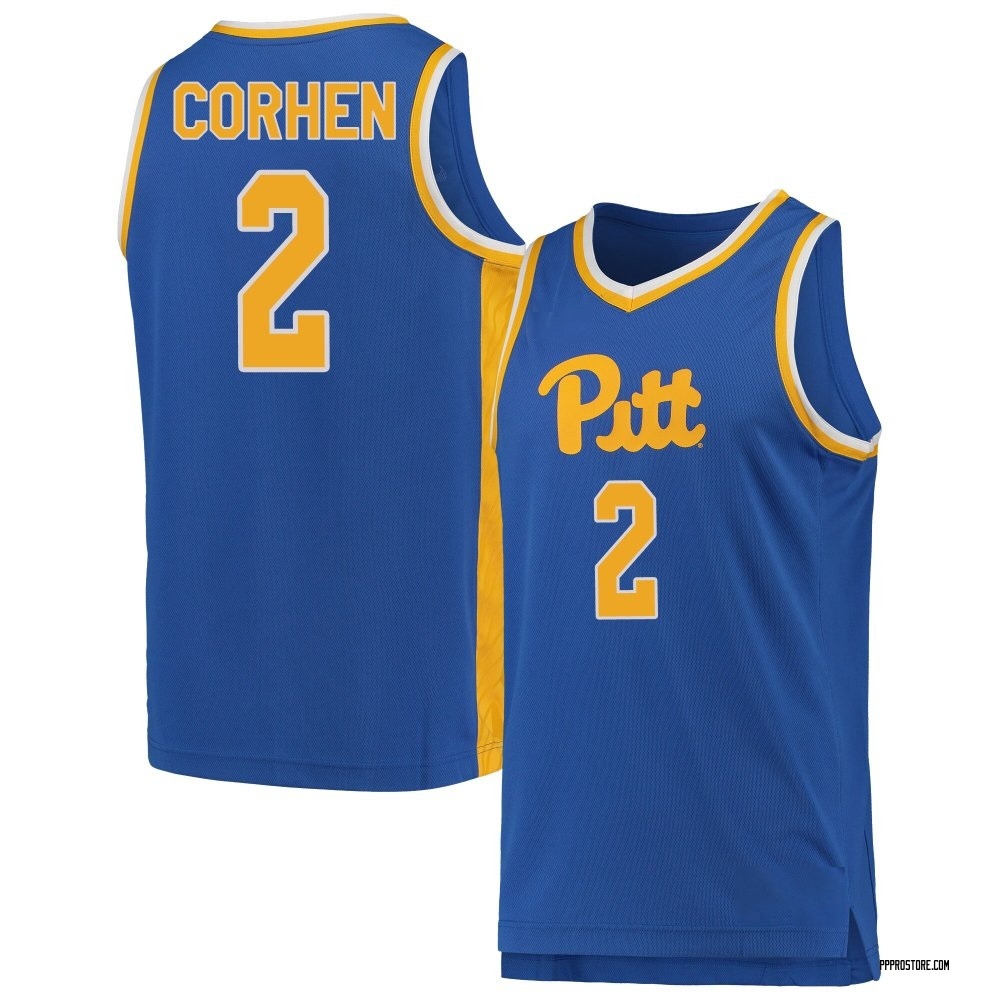 Men's Cameron Corhen Pittsburgh Panthers Replica Pitt Basketball Jersey - Royal