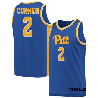 Men's Cameron Corhen Pittsburgh Panthers Replica Pitt Basketball Jersey - Royal