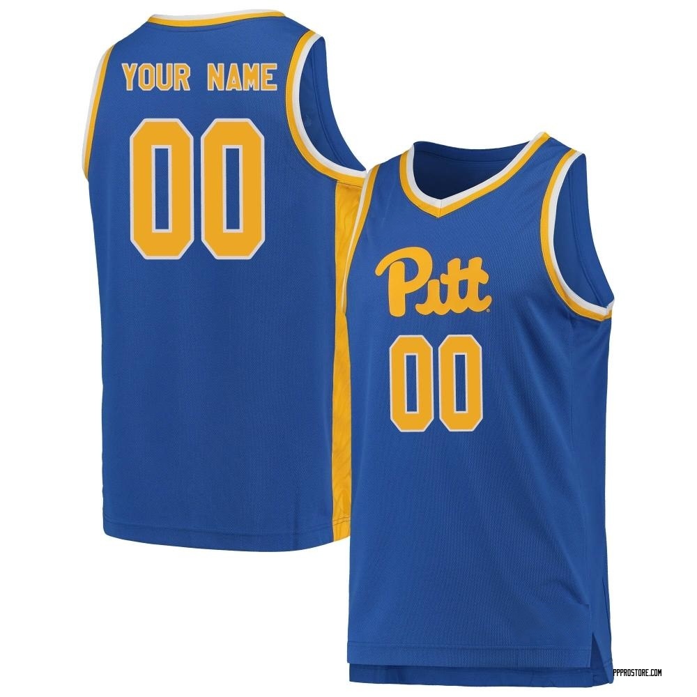 Men's Custom Pittsburgh Panthers Replica Pitt Basketball Jersey - Royal