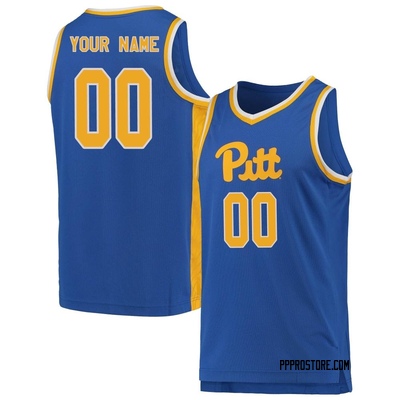 Men's Custom Pittsburgh Panthers Replica Pitt Basketball Jersey - Royal
