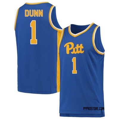 Men's Damian Dunn Pittsburgh Panthers Replica Pitt Basketball Jersey - Royal