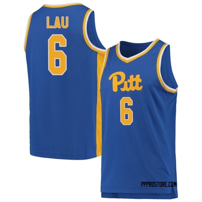 Men's Henry Lau Pittsburgh Panthers Replica Pitt Basketball Jersey - Royal