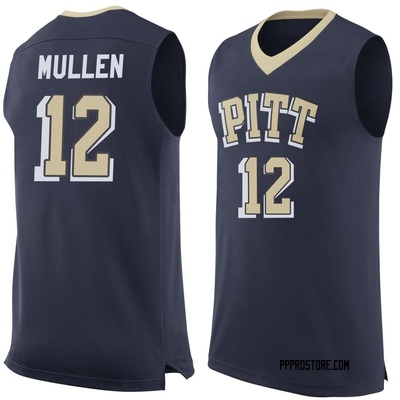 Men's Kieran Mullen Pittsburgh Panthers Replica Pitt Basketball Jersey - Navy
