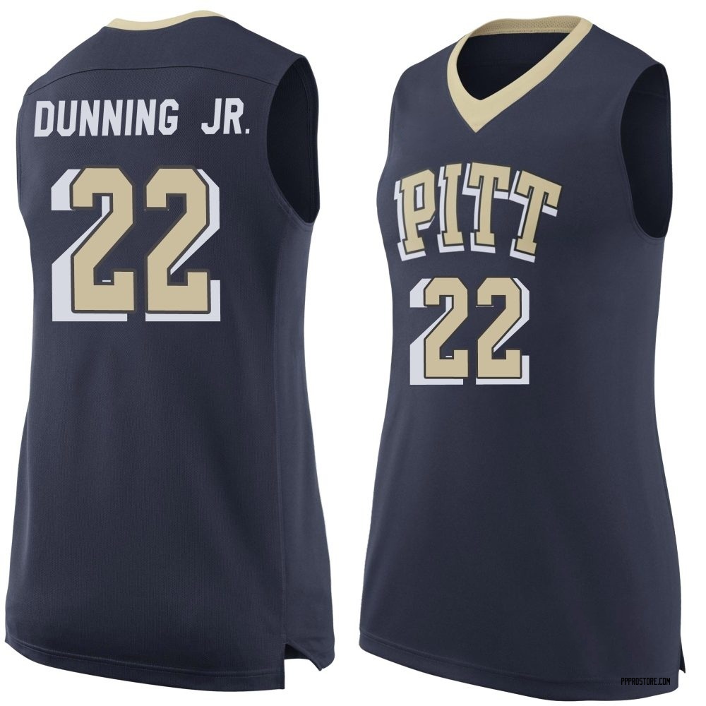 Women's Barry Dunning Jr. Pittsburgh Panthers Replica Pitt Basketball Jersey - Navy