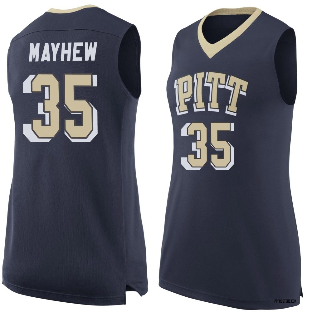 Women's Benjamin Mayhew Pittsburgh Panthers Replica Pitt Basketball Jersey - Navy