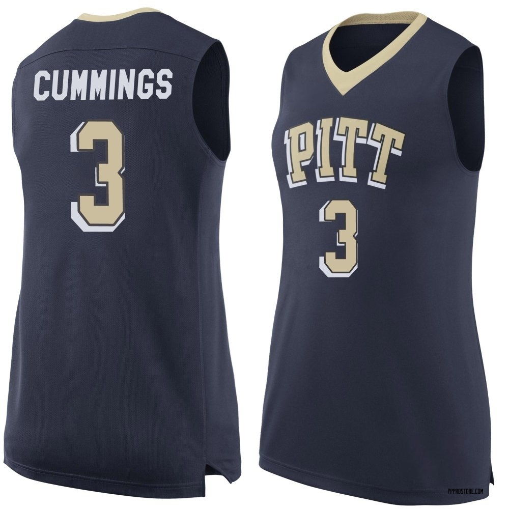 Women's Brandin Cummings Pittsburgh Panthers Replica Pitt Basketball Jersey - Navy