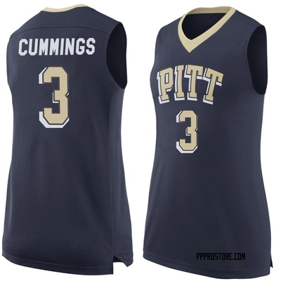Women's Brandin Cummings Pittsburgh Panthers Replica Pitt Basketball Jersey - Navy