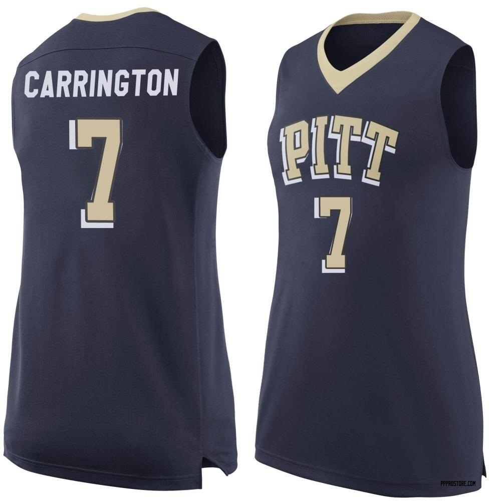 Women's Carlton Carrington Pittsburgh Panthers Replica Pitt Basketball Jersey - Navy