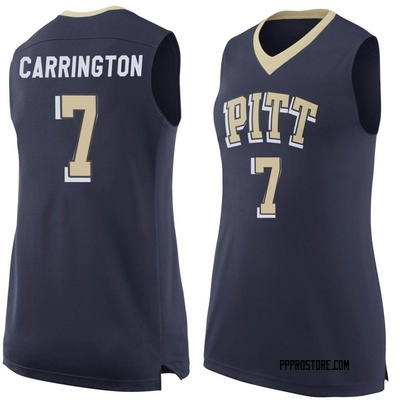 Women's Carlton Carrington Pittsburgh Panthers Replica Pitt Basketball Jersey - Navy