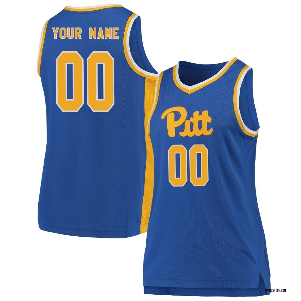Women's Custom Pittsburgh Panthers Replica Pitt Basketball Jersey - Royal
