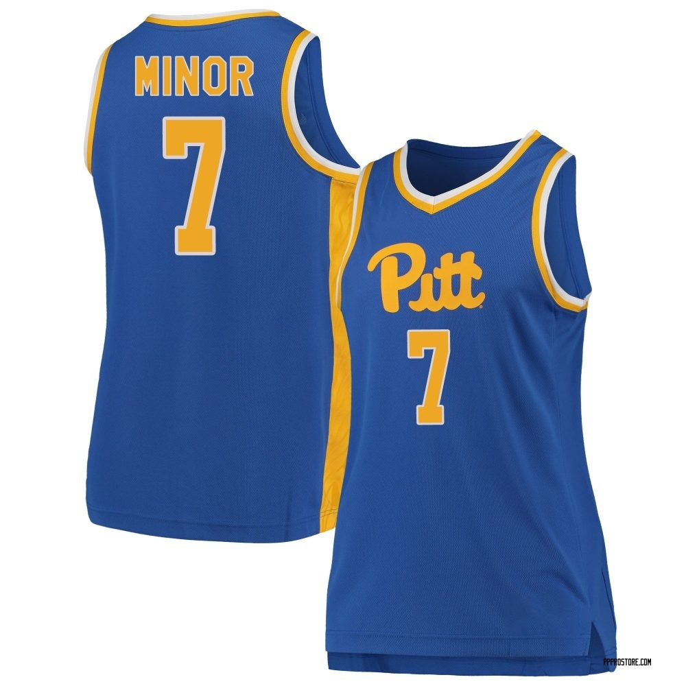 Women's Damarco Minor Pittsburgh Panthers Replica Pitt Basketball Jersey - Royal