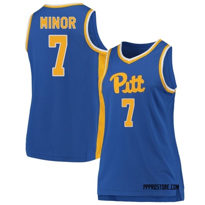 Women's Damarco Minor Pittsburgh Panthers Replica Pitt Basketball Jersey - Royal