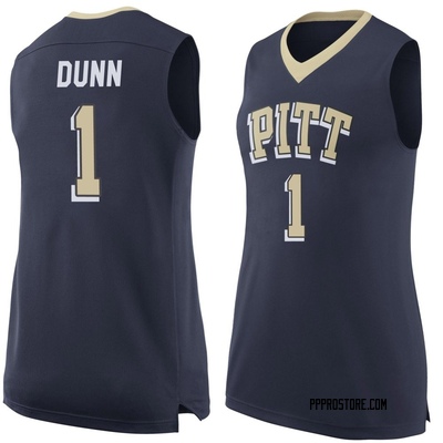 Women's Damian Dunn Pittsburgh Panthers Replica Pitt Basketball Jersey - Navy