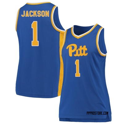 Women's Dishon Jackson Pittsburgh Panthers Replica Pitt Basketball Jersey - Royal