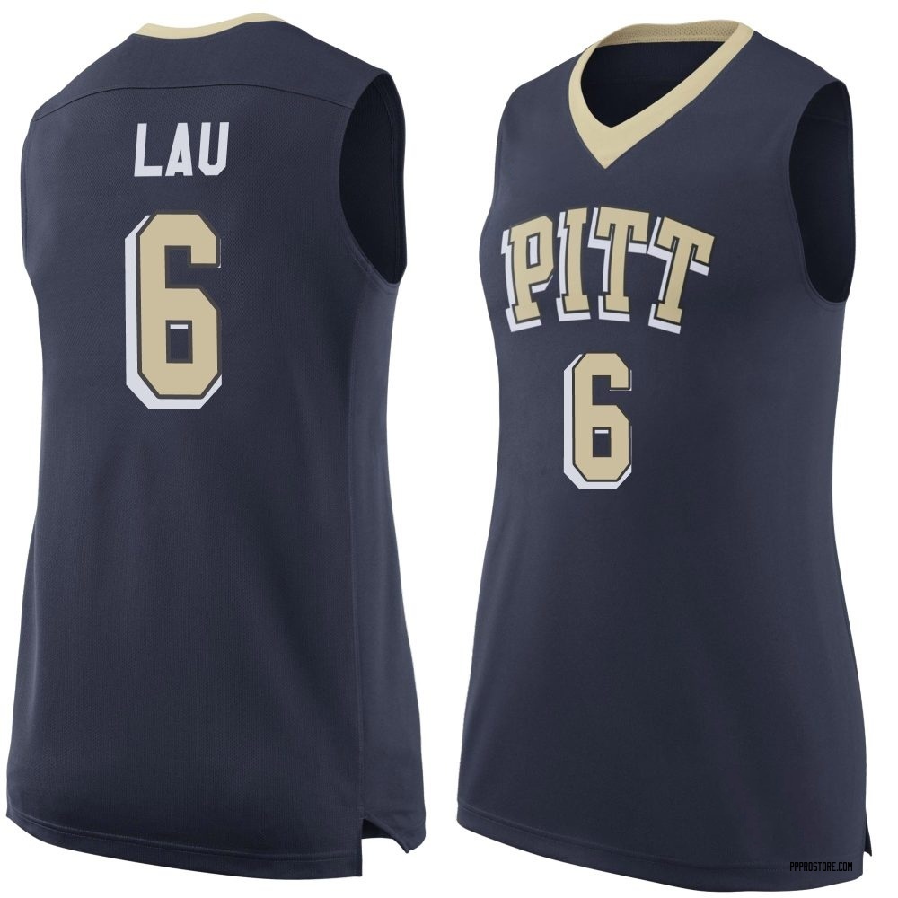 Women's Henry Lau Pittsburgh Panthers Replica Pitt Basketball Jersey - Navy