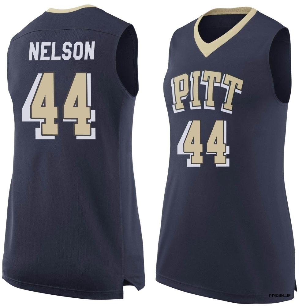 Women's Jajuan Nelson Pittsburgh Panthers Replica Pitt Basketball Jersey - Navy