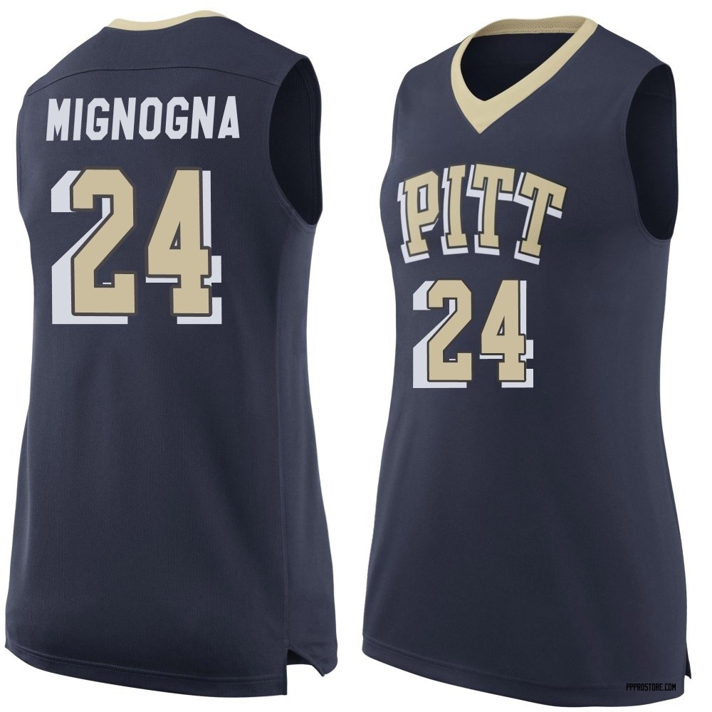 Women's Liam Mignogna Pittsburgh Panthers Replica Pitt Basketball Jersey - Navy
