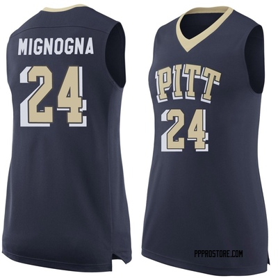 Women's Liam Mignogna Pittsburgh Panthers Replica Pitt Basketball Jersey - Navy