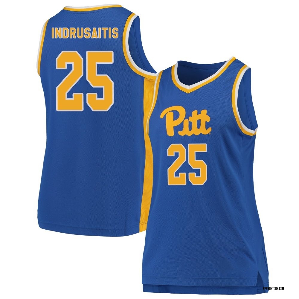 Women's Nojus Indrusaitis Pittsburgh Panthers Replica Pitt Basketball Jersey - Royal
