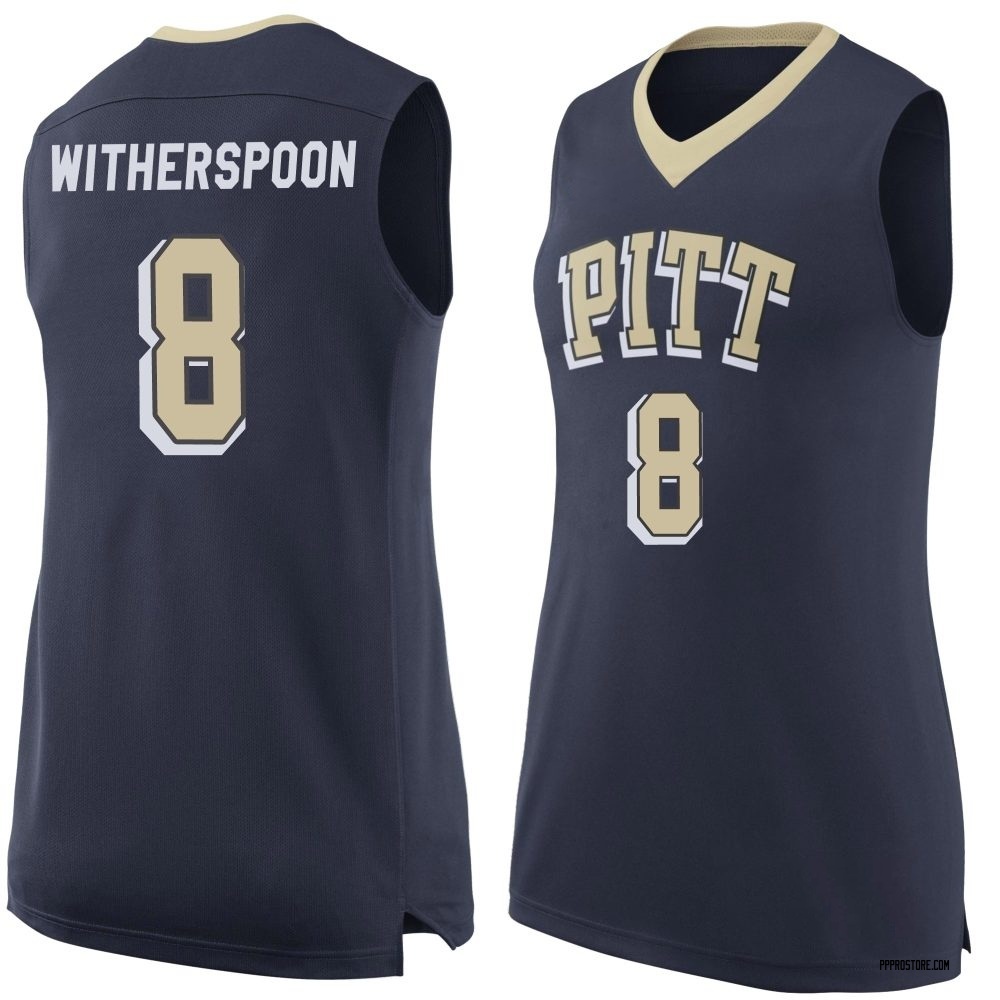 Women's Omari Witherspoon Pittsburgh Panthers Replica Pitt Basketball Jersey - Navy