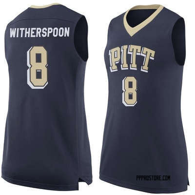 Women's Omari Witherspoon Pittsburgh Panthers Replica Pitt Basketball Jersey - Navy