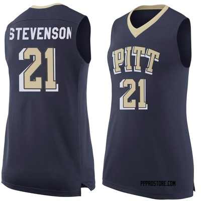 Women's Vason Stevenson Pittsburgh Panthers Replica Pitt Basketball Jersey - Navy