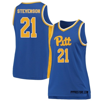 Women's Vason Stevenson Pittsburgh Panthers Replica Pitt Basketball Jersey - Royal