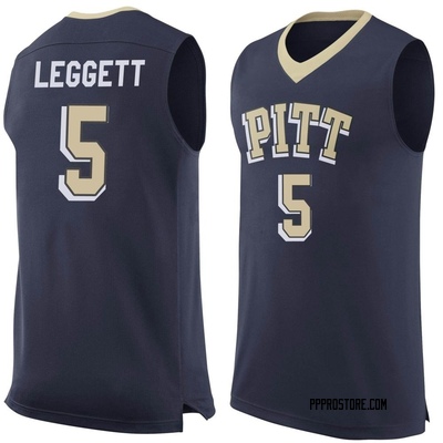 Youth Ishmael Leggett Pittsburgh Panthers Replica Pitt Basketball Jersey - Navy