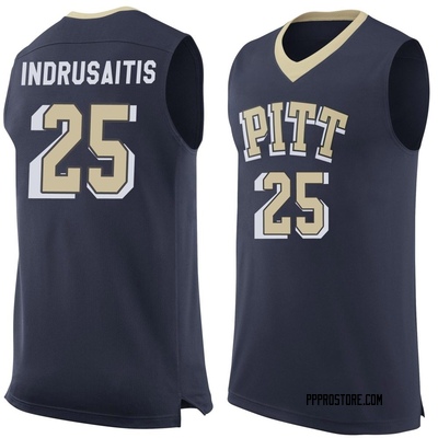 Youth Nojus Indrusaitis Pittsburgh Panthers Replica Pitt Basketball Jersey - Navy