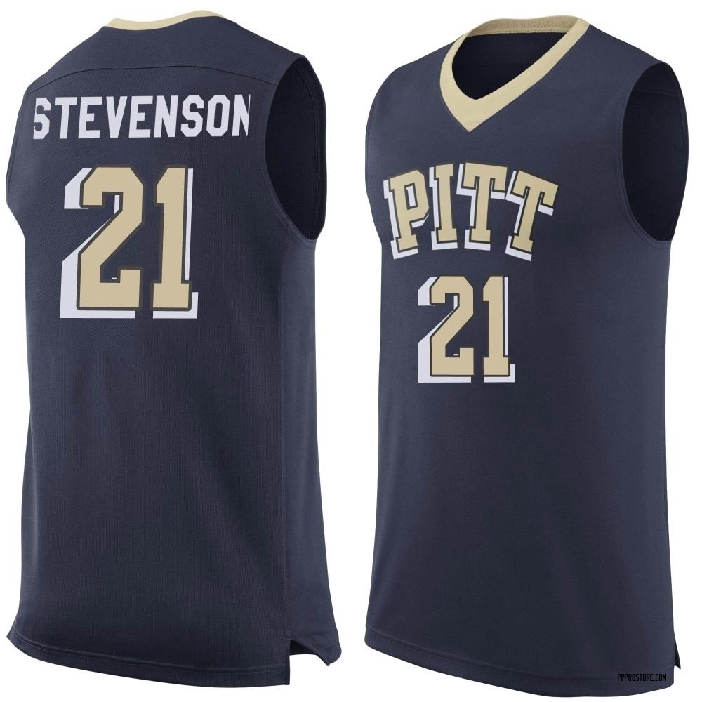 Youth Vason Stevenson Pittsburgh Panthers Replica Pitt Basketball Jersey - Navy