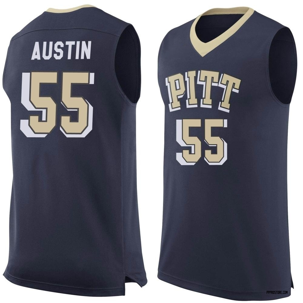 Youth Zack Austin Pittsburgh Panthers Replica Pitt Basketball Jersey - Navy